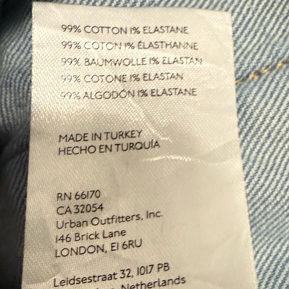 Anthropologie Pilcro women’s XS long sleeve light wash denim button down jacket - Picture 4 of 4